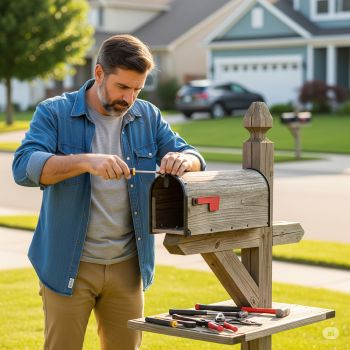 Professional mailbox repair technician in Cincinnati